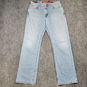 Vintage Quiksilver Jeans Mens 34x32 Light Wash Regular Fit Denim Y2K Skate‎